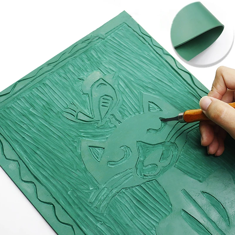 Lino Printing Block - Kit de bloques de caucho para