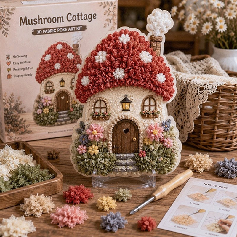 Art Craft Village - Kit de Arte 3D de Tela
