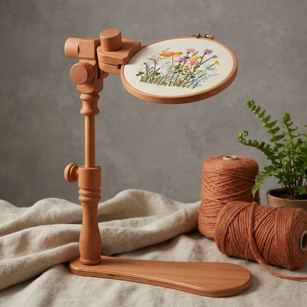 Embroidery Hoop Kit - Soporte Profesional Portátil para Bastidores de