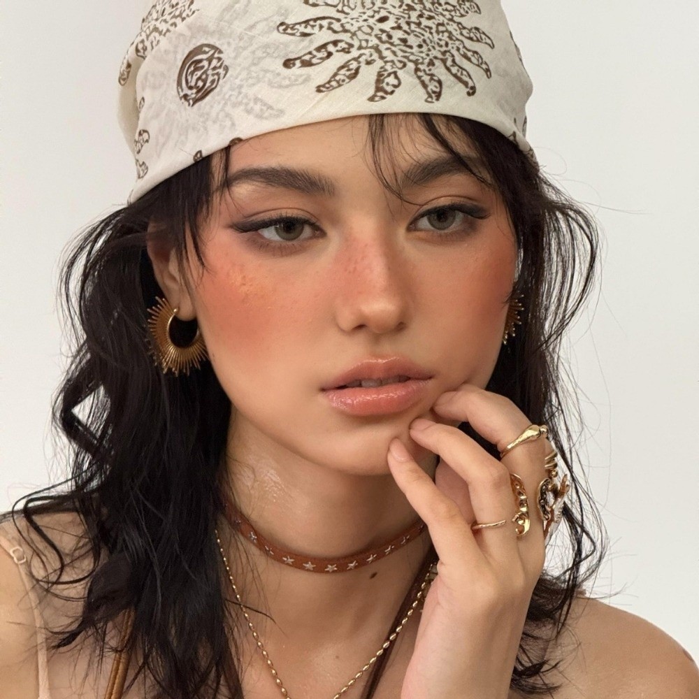 Art And Craft Hair - Pañuelo para la Cabeza Cuadrado con