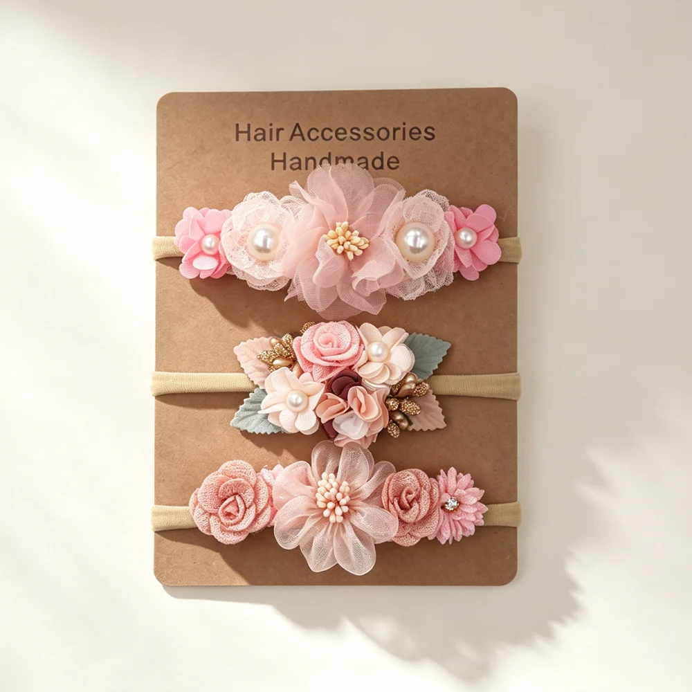Art And Craft Hair - Juego de 3 Diademas Elásticas para