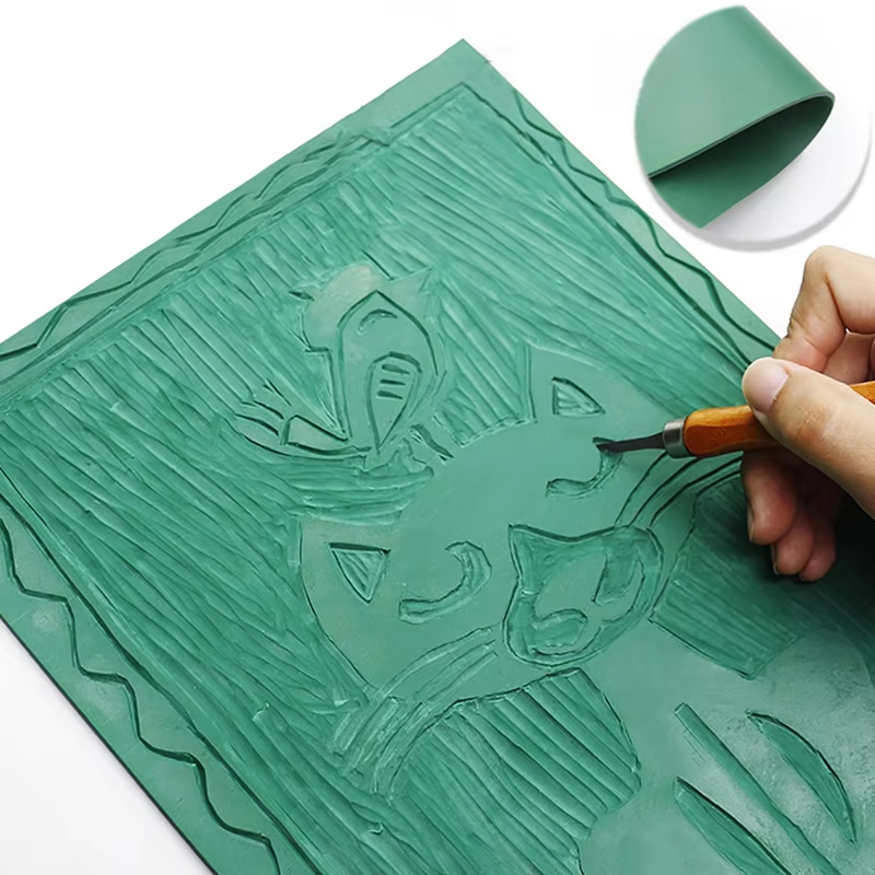 Lino Printing Block - Kit de Bloques de Goma para