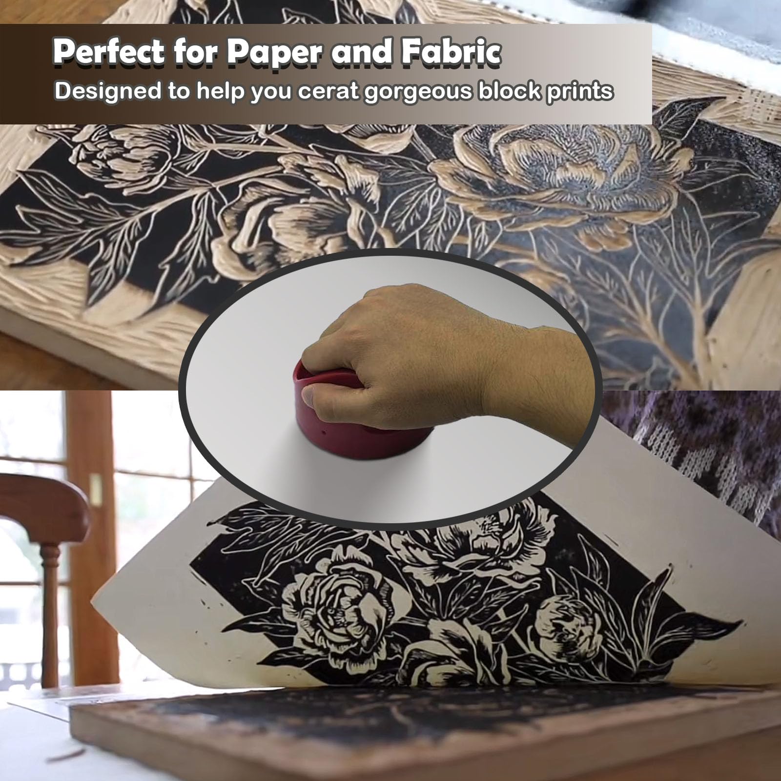 1 pieza de herramientas Baren  - Lino Printing Block reseña y precio