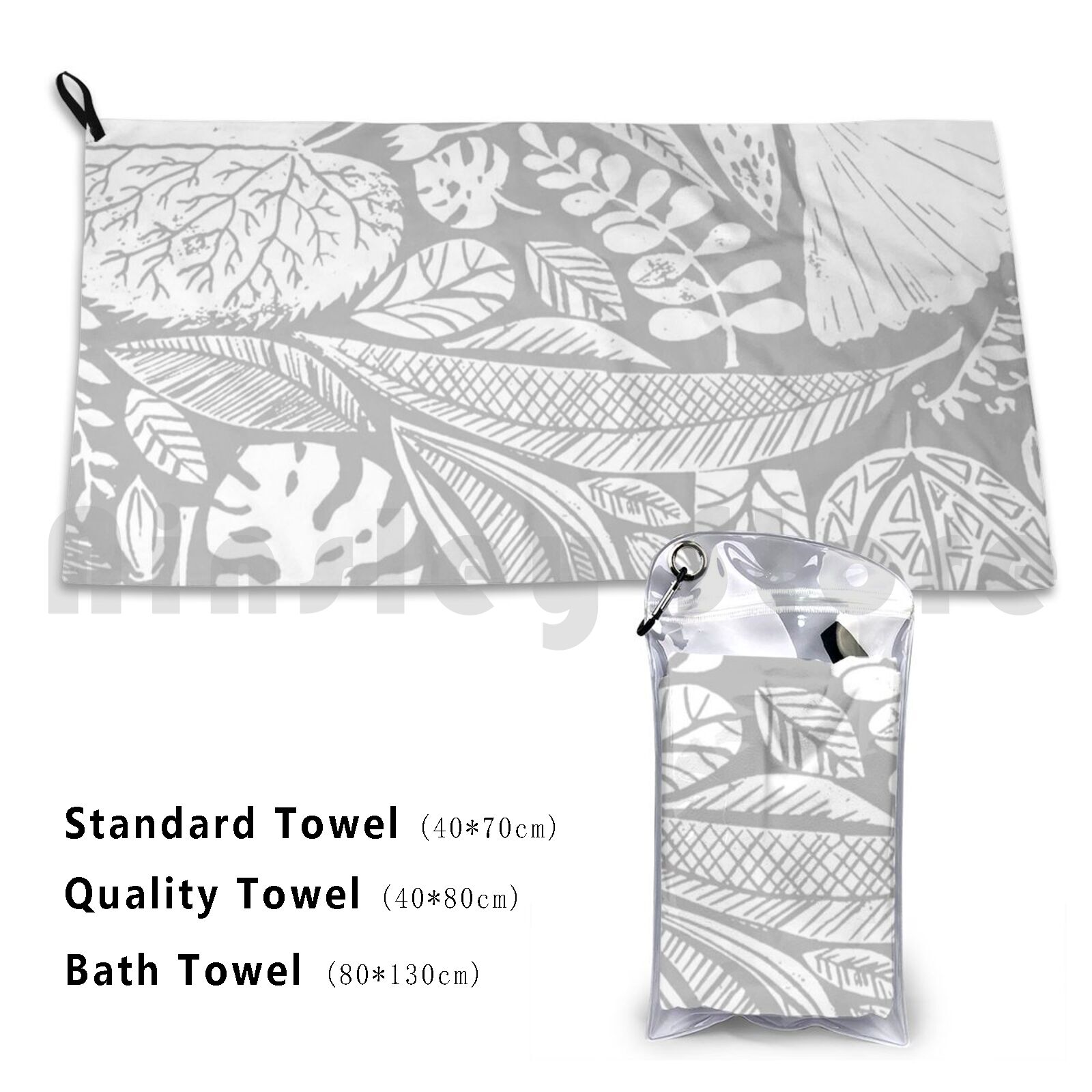 Toalla de baño personalizada n - Lino Printing Block reseña y precio