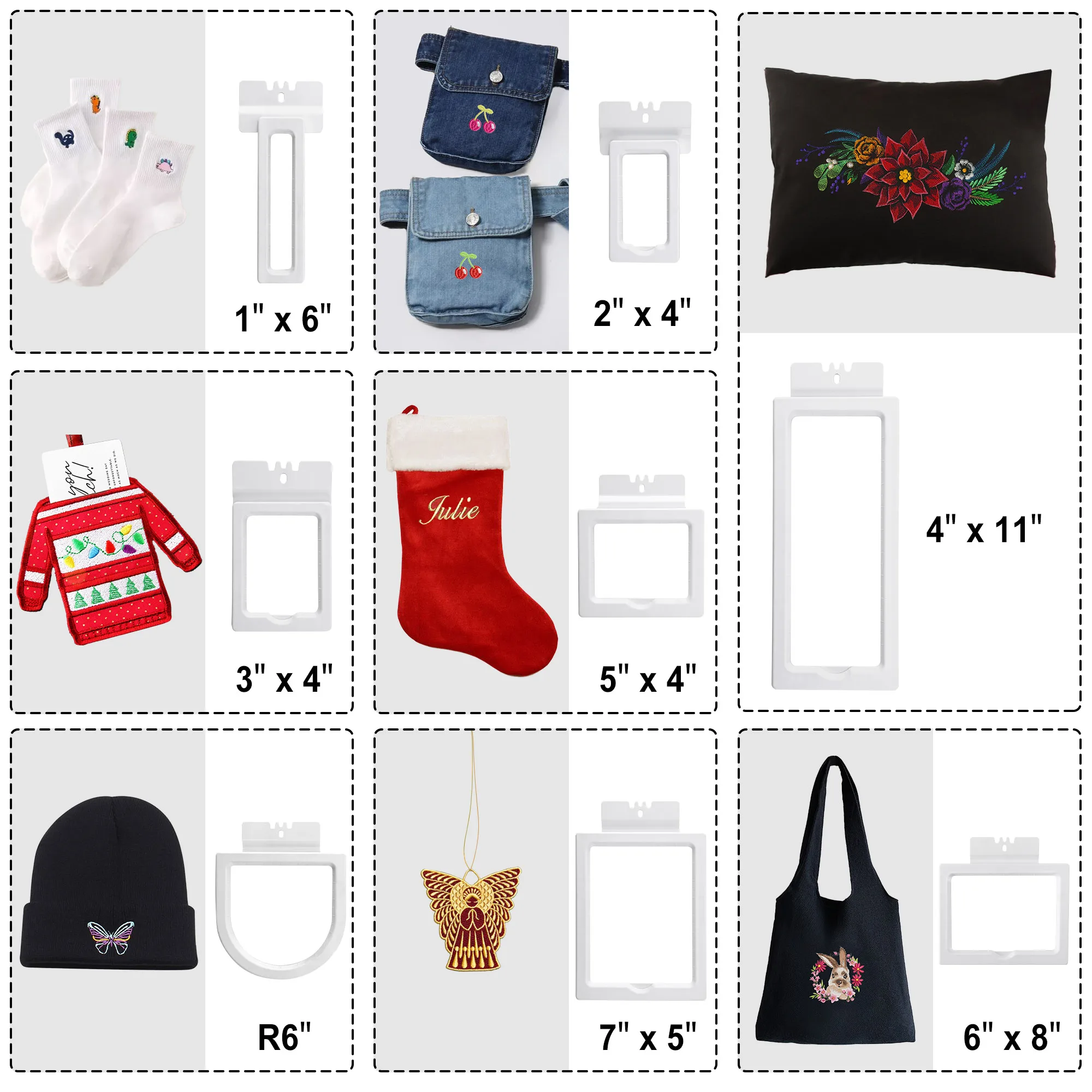 Kit de bastidores magnéticos 8 - Embroidery Hoop Kit reseña y precio