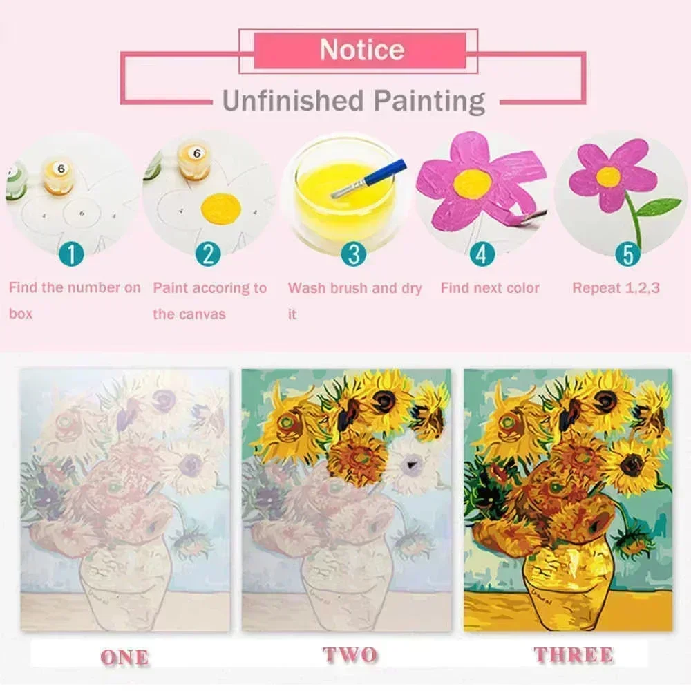 Kit de Pintura por Números par - Art Craft Village reseña y precio